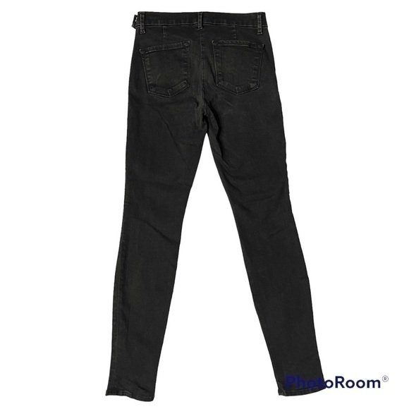 J BRAND Camille Piano Black Skinny Jeans with Side Zip Size 26 - Picture 2 of 12